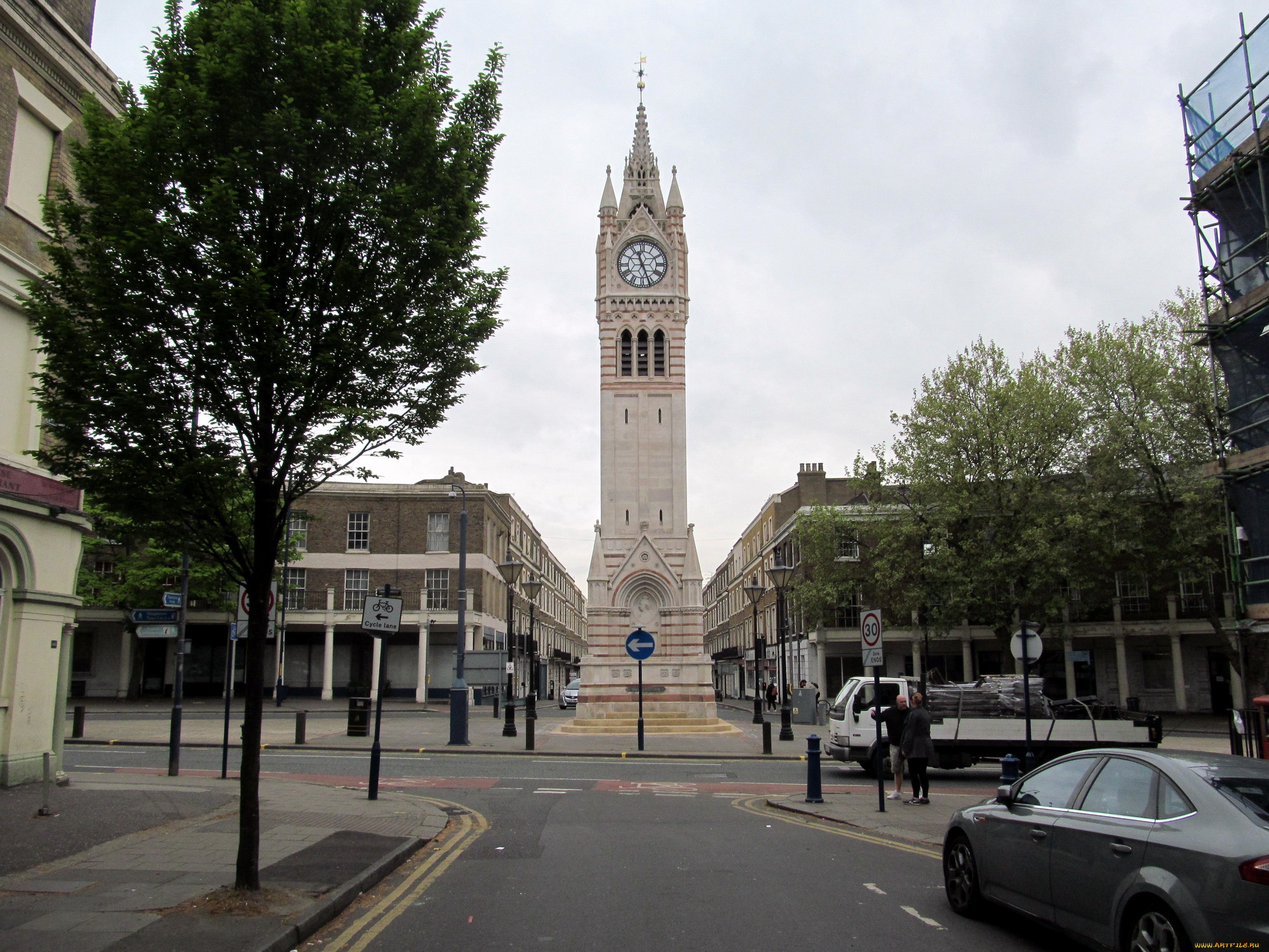clock tower, gravesend, kent, uk, , - ,  ,  , clock, tower